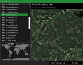 PMC Ukraine Ivankiv ArmA 3 Terrains Mission Editor Select