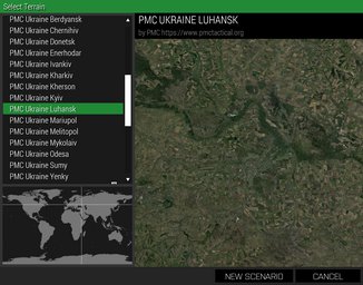 PMC Ukraine Luhansk ArmA 3 Terrains Mission Editor Select