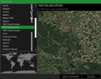 PMC Poland Krynki ArmA 3 Terrains Mission Editor Select