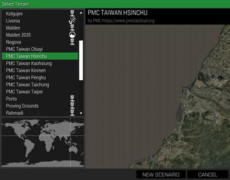 PMC Taiwan Hsinchu ArmA 3 Terrains Mission Editor Select