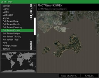 PMC Taiwan Kinmen ArmA 3 Terrains Mission Editor Select