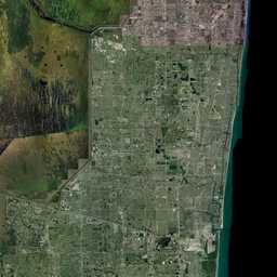 PMC USA, Florida Fort Lauderdale Terrains Satellite Texture