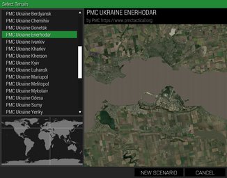PMC Ukraine Enerhodar ArmA 3 Terrains Mission Editor Select