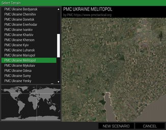 PMC Ukraine Melitopol ArmA 3 Terrains Mission Editor Select