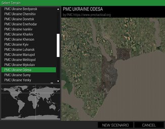 PMC Ukraine Odesa ArmA 3 Terrains Mission Editor Select